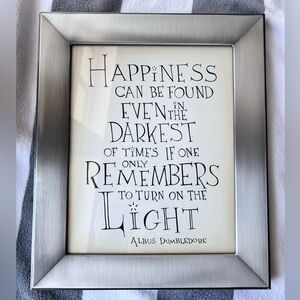 Harry Potter Framed Dumbledore Quote